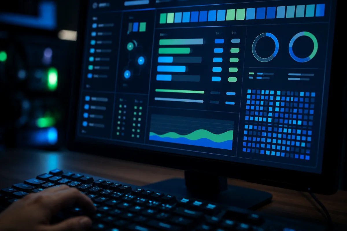 Écran affichant un audit de contraste et de navigation clavier sur une page web